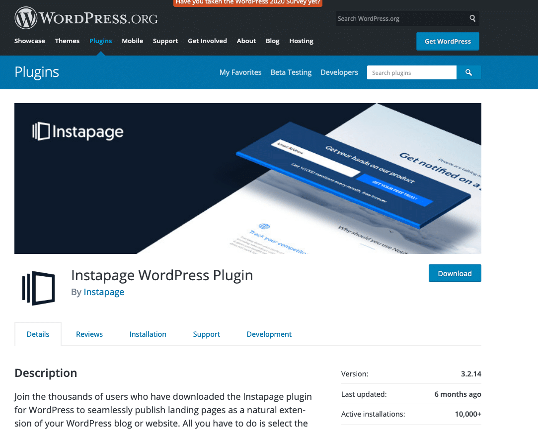 Instapress WordPress plugin