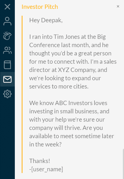 Investor Pitch Sample Template