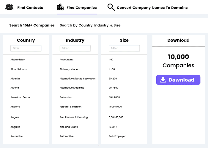Find Companies