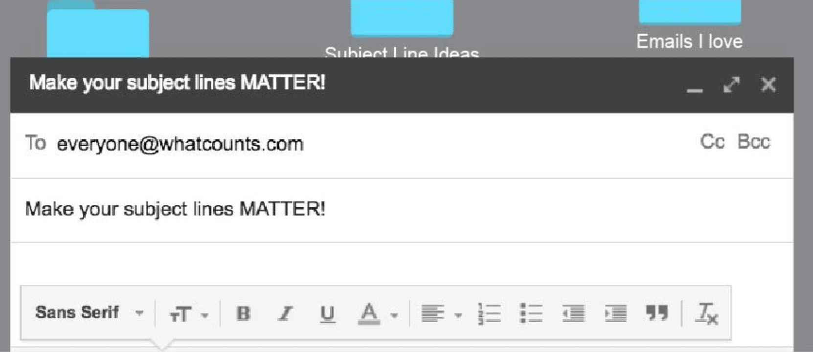 Subject Lines