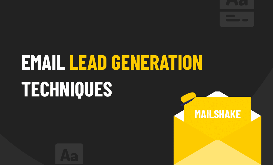 Email lead generation techniques