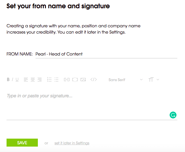 Name and Signature