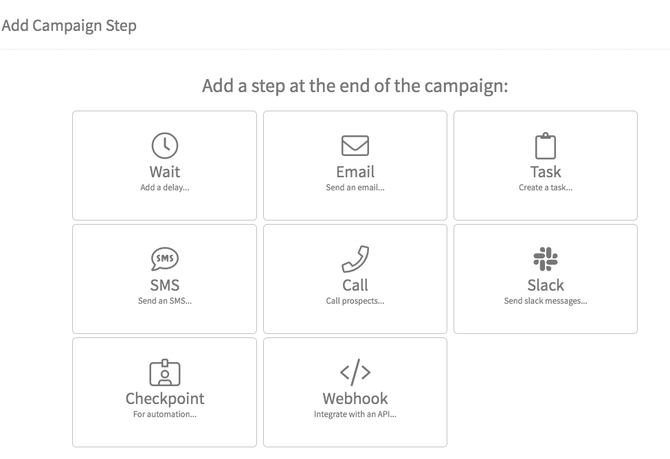 Campaign Steps