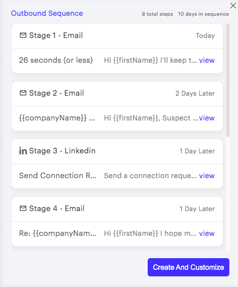 Outbound Sequences