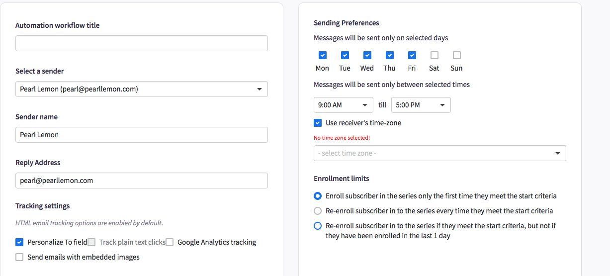 Automation Workflow Title