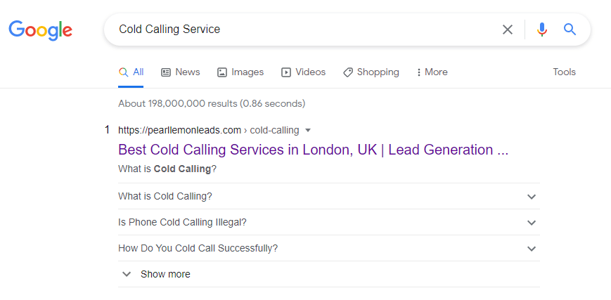 cold calling service