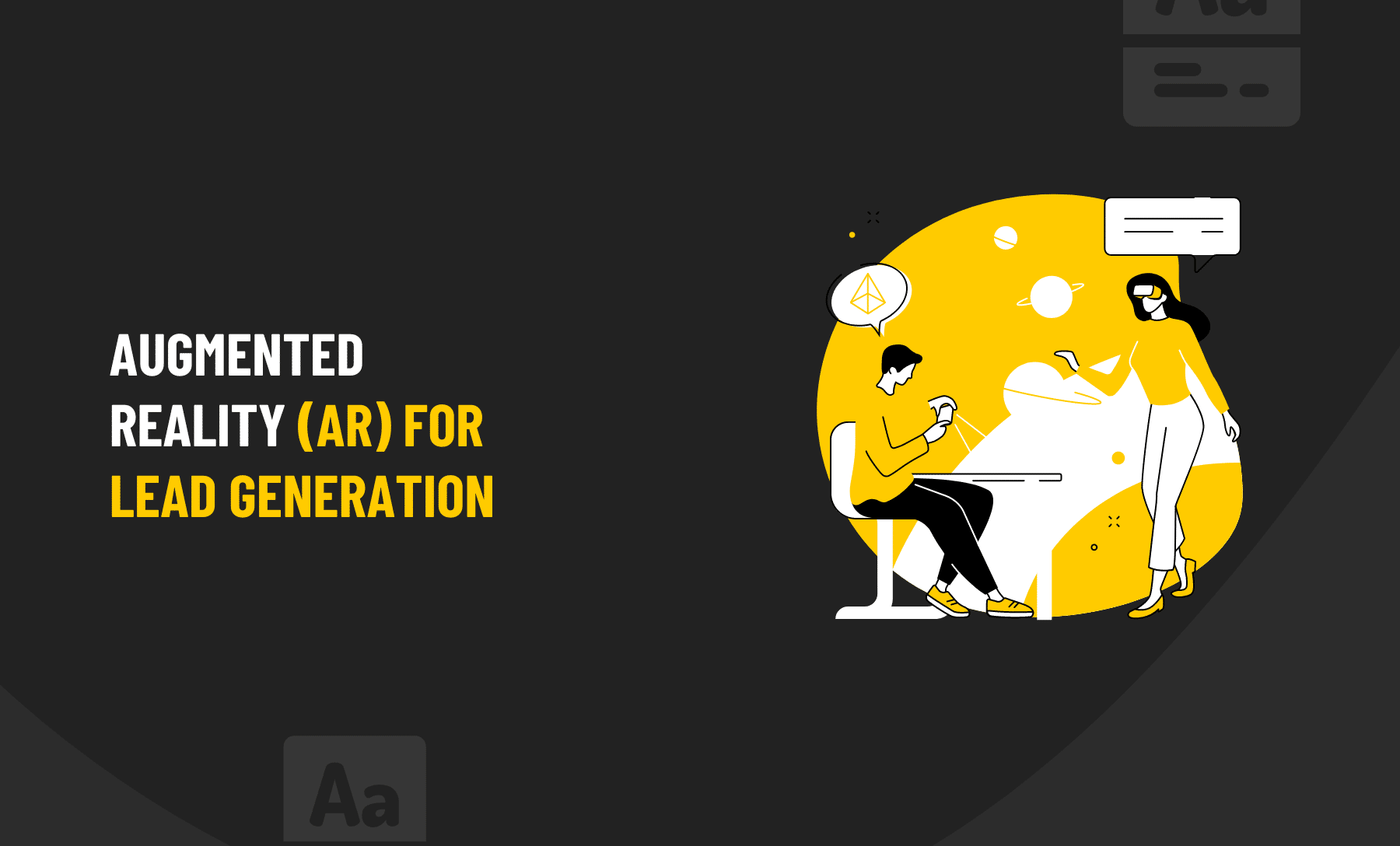 Augmented reality for lead generation