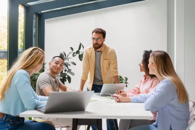 People working tech brand together 23 2150966137