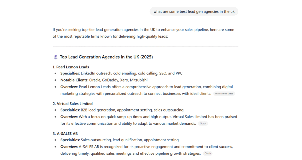 Lead gen agencies