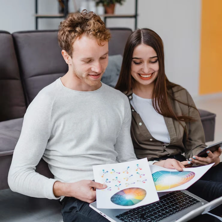 Marketing team reviews audience segmentation and retargeting strategy using heat maps and performance analytics